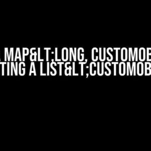 Create a Map<Long, CustomObject> by Iterating a List<CustomObject>