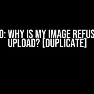 Django: Why is My Image Refusing to Upload? [Duplicate]