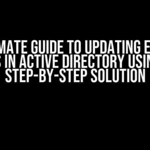 The Ultimate Guide to Updating Employee Photos in Active Directory using C#: A Step-by-Step Solution